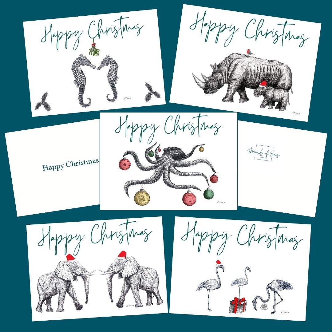 CHRISTMAS CARDS Assorted Pack of 5