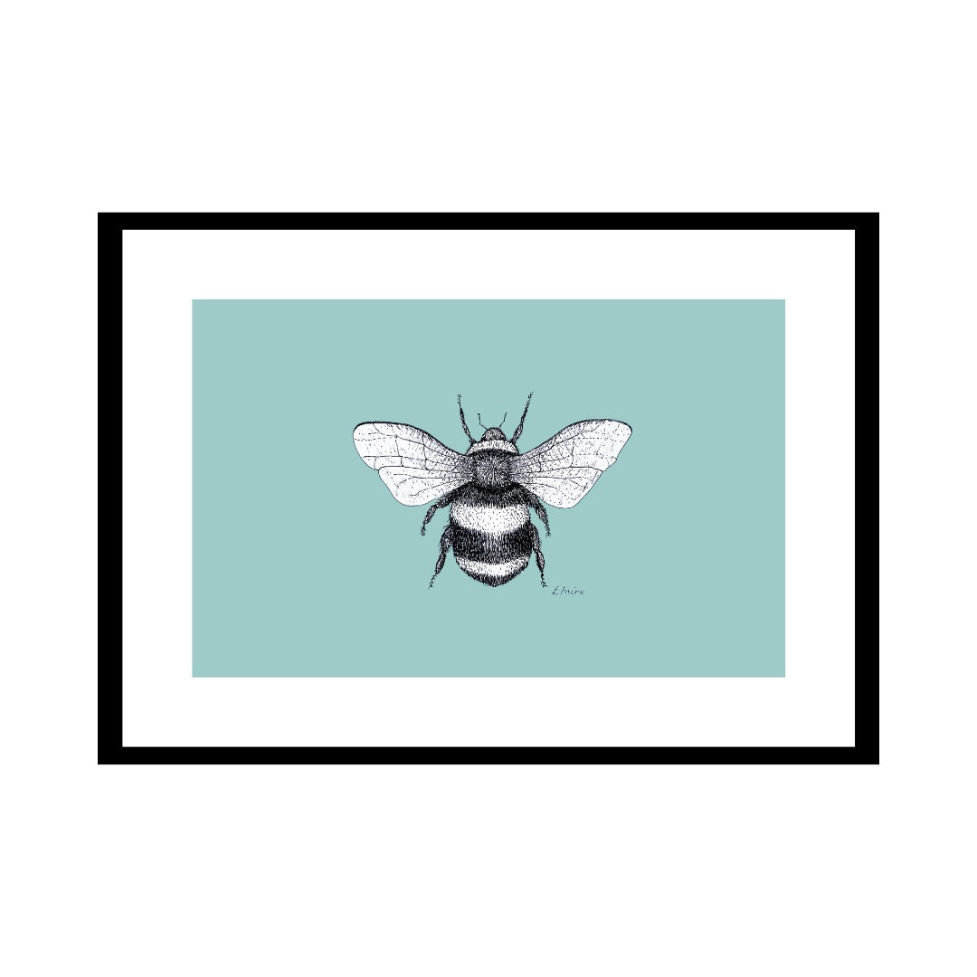 A3 'Belinda' Bumblebee Print