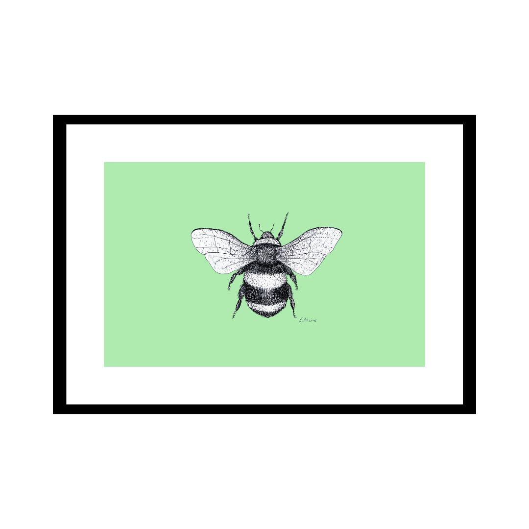 A3 'Belinda' Bumblebee Print