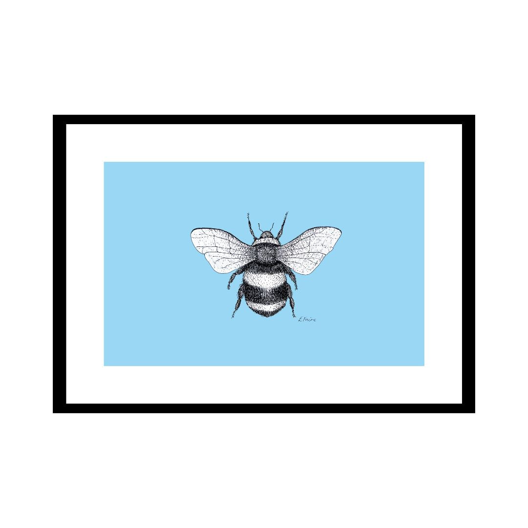 A3 'Belinda' Bumblebee Print