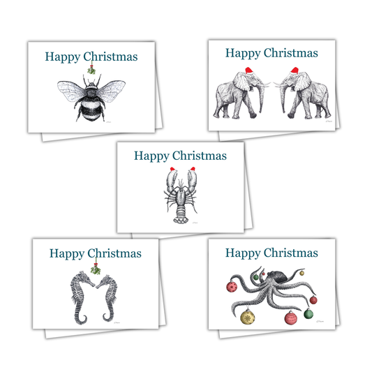 5 CHRISTMAS Collection 2025 Greetings Cards