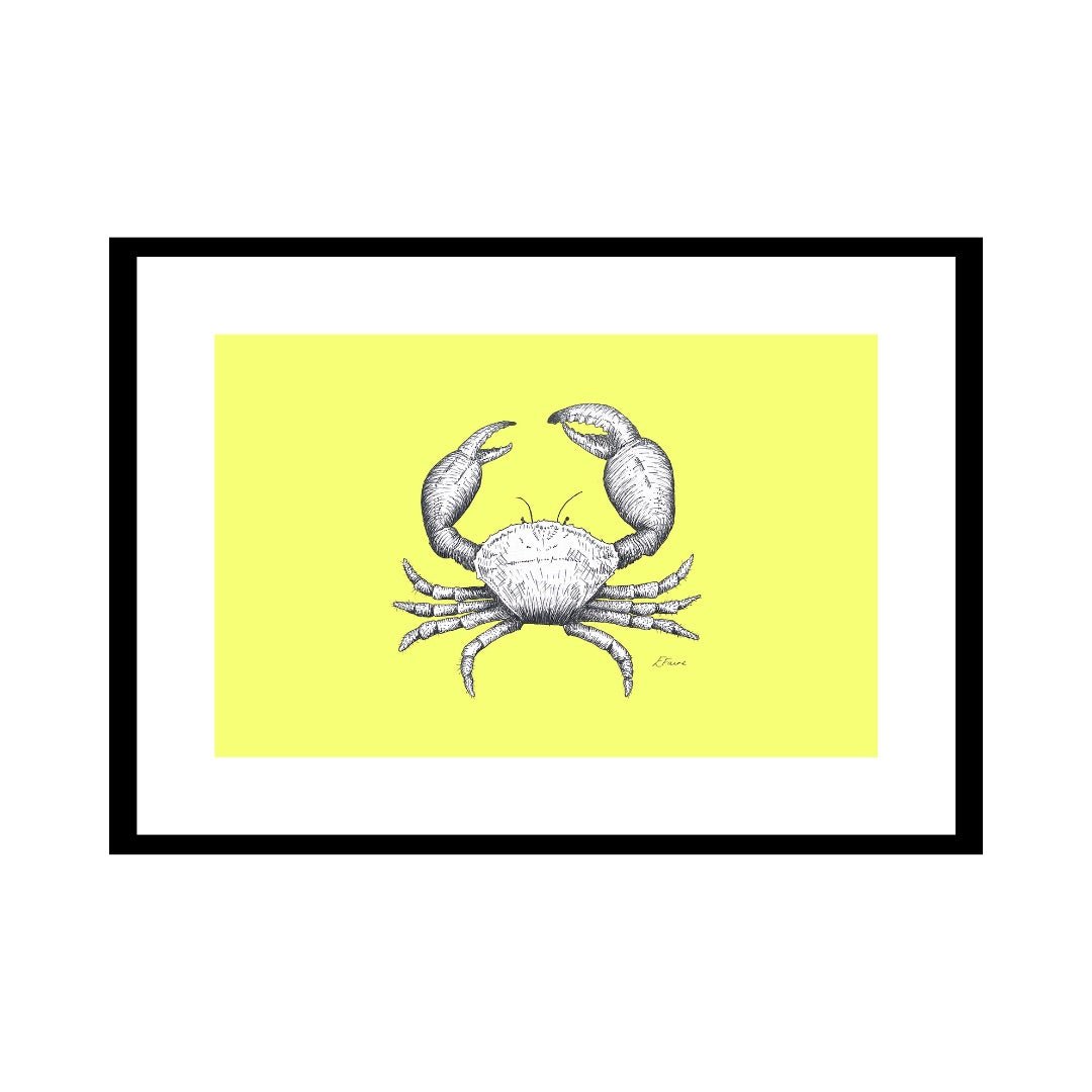 A3 'Clive' Crab Print
