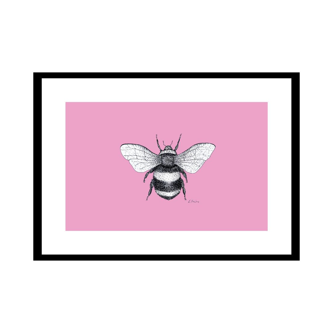 A3 'Belinda' Bumblebee Print