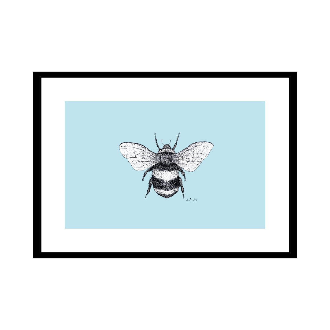 A3 'Belinda' Bumblebee Print
